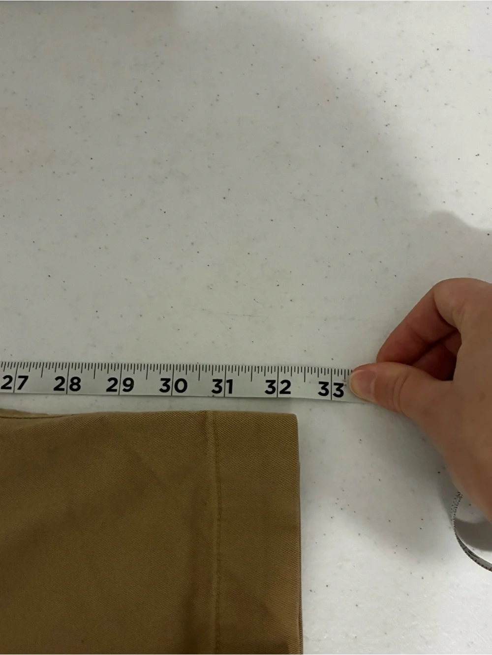 J. Crew Flex Slim Men's Khaki Chinos in Light Brown 33X30